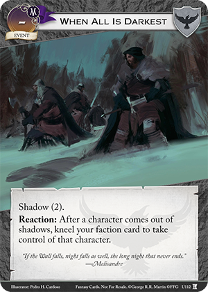 When All Is Darkest