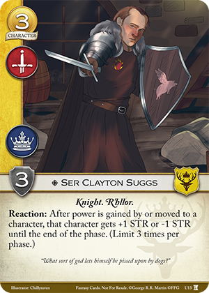 Ser Clayton Suggs