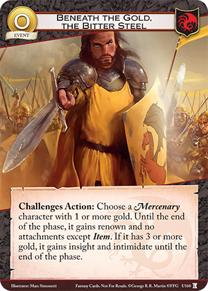 Beneath the Gold, the Bitter Steel