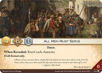 All Men Must Serve