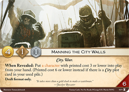 Manning the City Walls